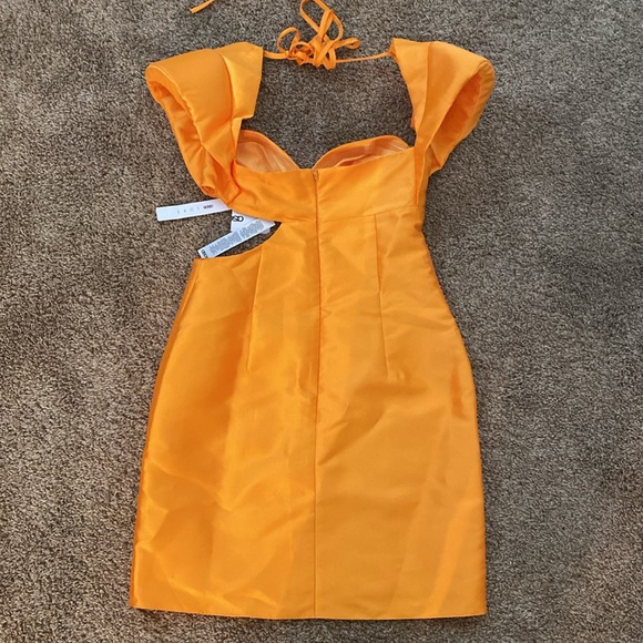 ASOS Luxe | NWT Gorgeous Tangerine Cocktail Dress - Picture 8 of 12